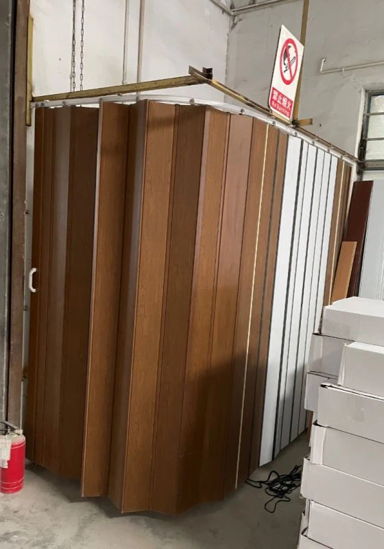 Separate PVC folding door for indoor use