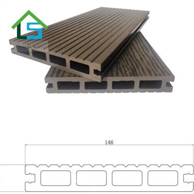 এন্টি ফেড কো এক্সট্রুশন কম্পোজিট ডেকিং WPC ফ্লোরিং